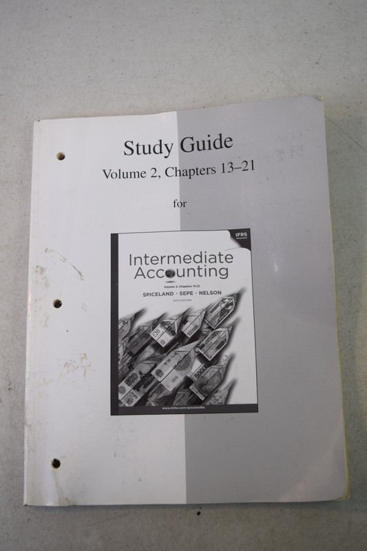 Study Guide, Volume 2 to accompany Intermediate Accounting