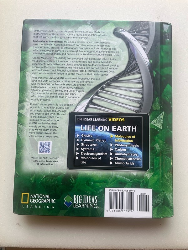 Big Ideas Math Modeling Real Life Hardcover Textbook Larson & Boswell gallery