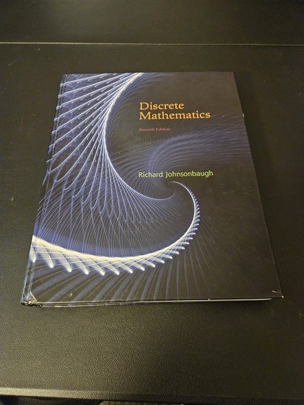 Discrete Mathematics 7th Edition Paperback (2017) Richard Johnsonbaugh Pearson