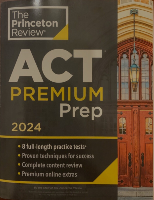 **BRAND NEW: 2024 ACT Prep Book Princeton Review : 8…