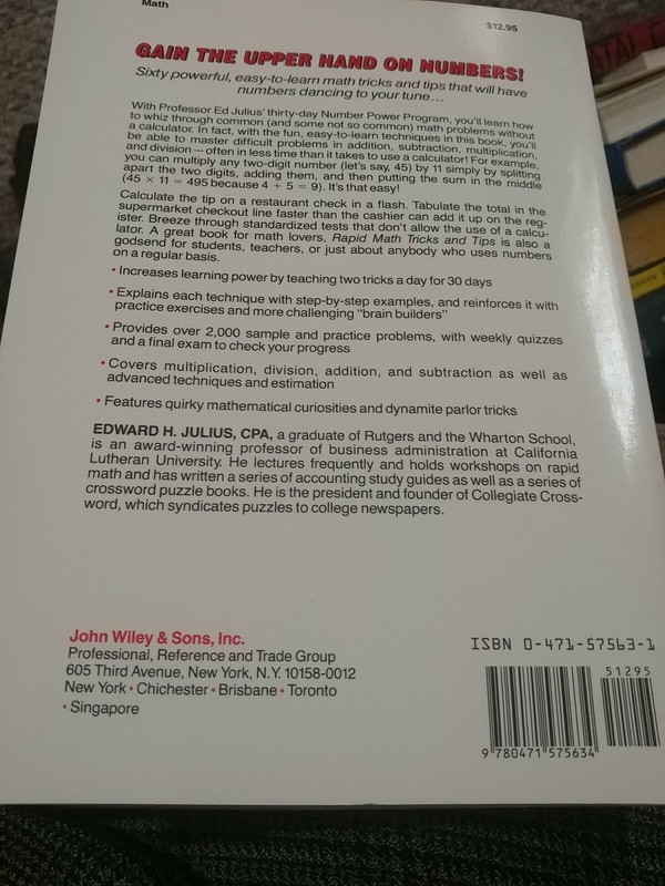Rapid Math Tricks & Tips: 30 Days To Number Power-pbk-Edward Julius gallery