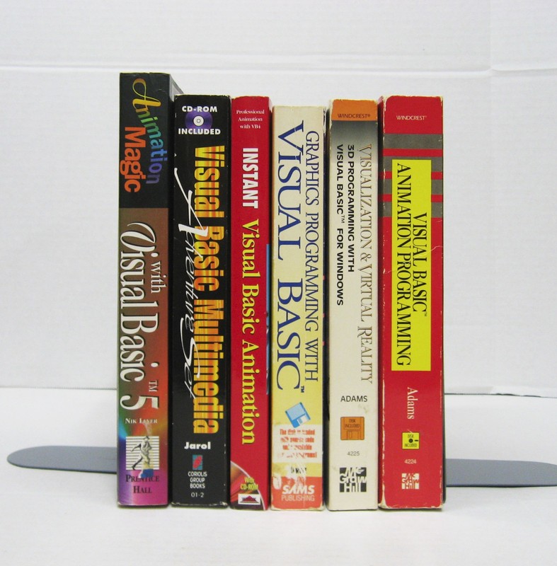 Visual Basic Computer Books – Animation & Graphics Programming – 6 Book LOT