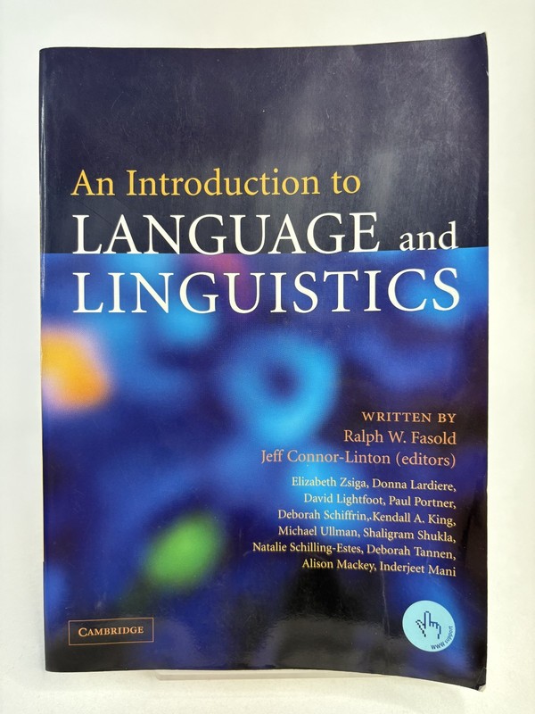 An Introduction to Language by Ralph W. Fasold