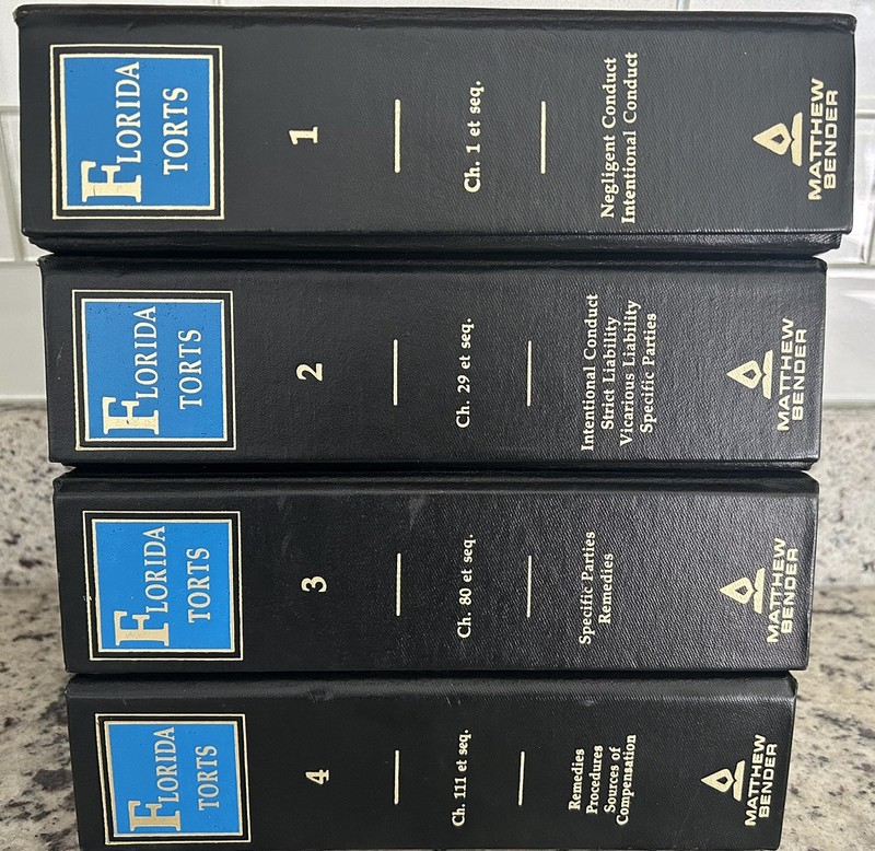 Florida Torts Vol 1-4 Matthew Bender
