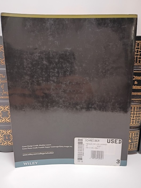 Calculus for the Life Sciences Schreiber Smith Getz Wiley 2014 1st Edition PB gallery