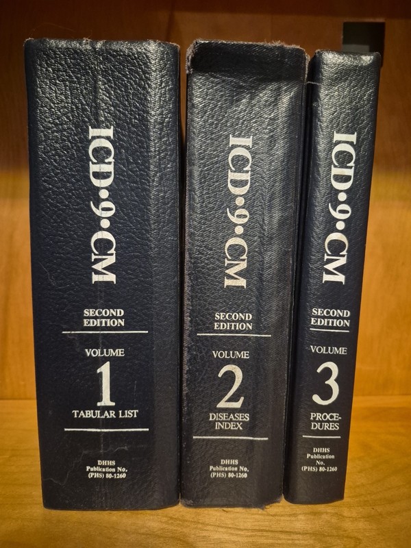 ICD 9 CM International Classification Of Diseases Vol 1,2,3 9th Revision 1980