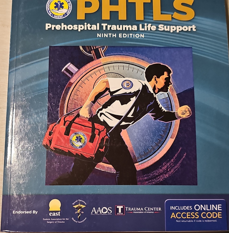 PHTLS Prehospital Trauma Life Support by NAEMT Ninth Edition + Online Access