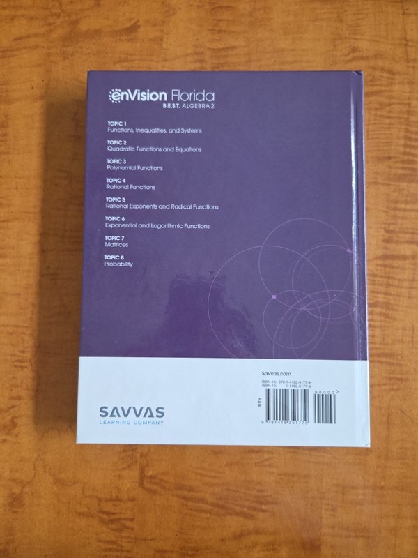 Envision Math Florida B.E.S.T. Algebra 2 Student Ed. 2023 and Student Companion gallery
