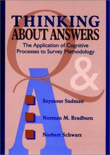 Thinking About Answers: The Application o- 0787901202, Seymour Sudman, hardcover