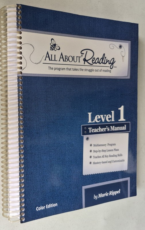 All About Reading Level 1 Teacher’s Manual Color Edition
