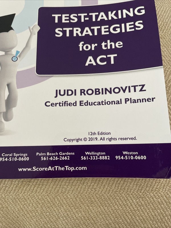 ACT Test Taking Strategies Book 12th Edition gallery