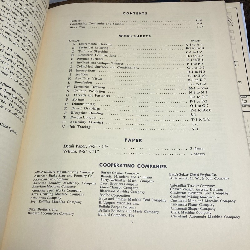 Technical Drawing Problems Series 2 Book Cecil Spencer 2nd Ed SC Vtg See Details gallery