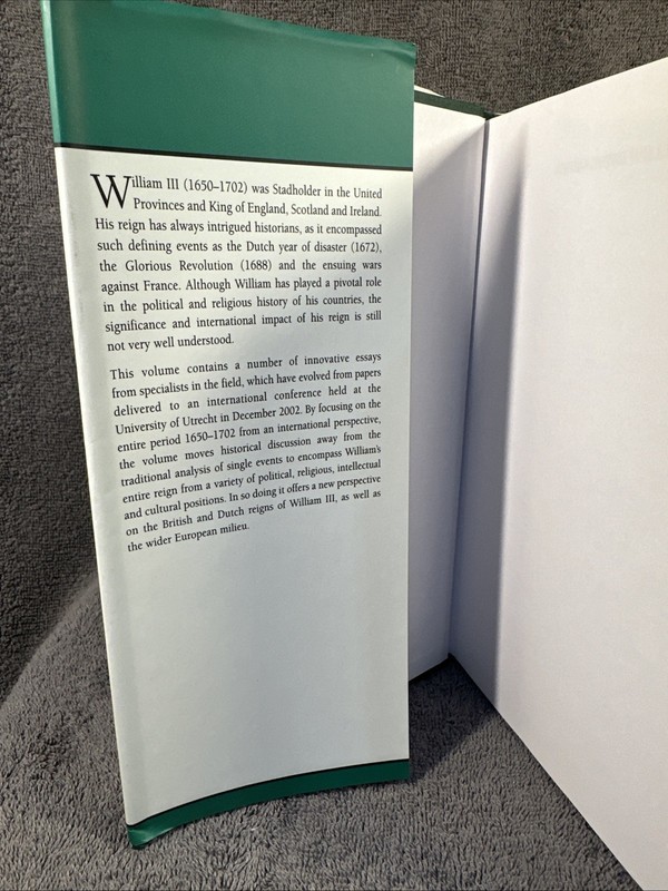 Politics and Culture in Europe, 1650-1750 Ser.: Redefining William III HC DJ gallery
