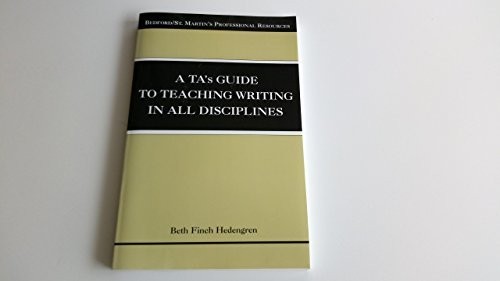 A TA’s Guide to Teaching Writing in…, Hedengren, Beth