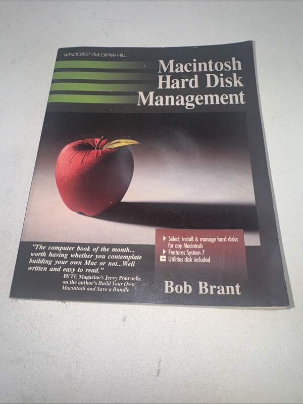 MACINTOSH HARD DISK MANAGEMENT 3.5″ Floppy Disk & User Guide 1992 Bob Brant