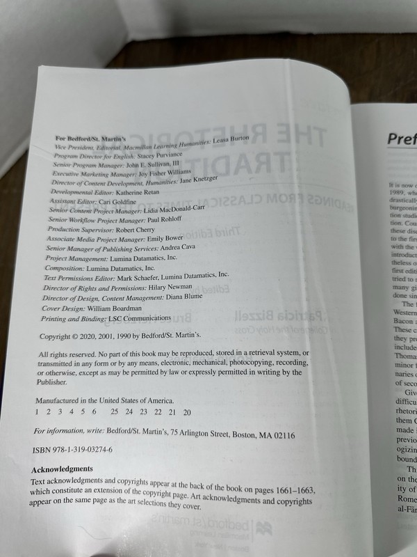 The Rhetorical Tradition: Readings from Classical Times to the Present 3rd Ed gallery