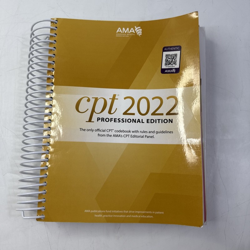 CPT 2022 Professional Edition by American Medical Association (Spiral Bound)