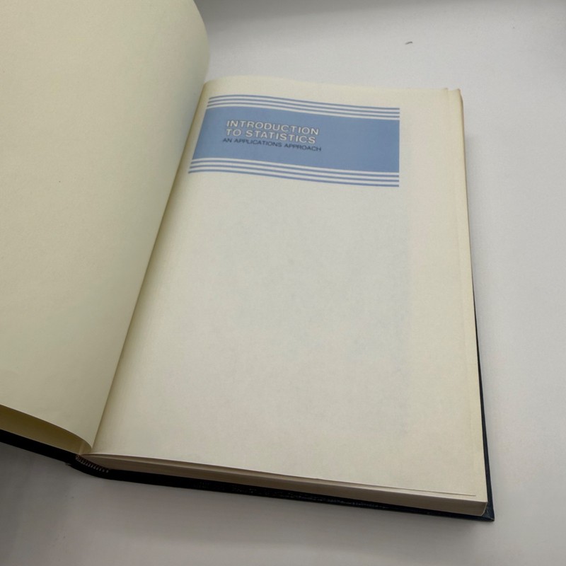 Introduction to Statistics An Applications Approach 1981 Edition HC gallery