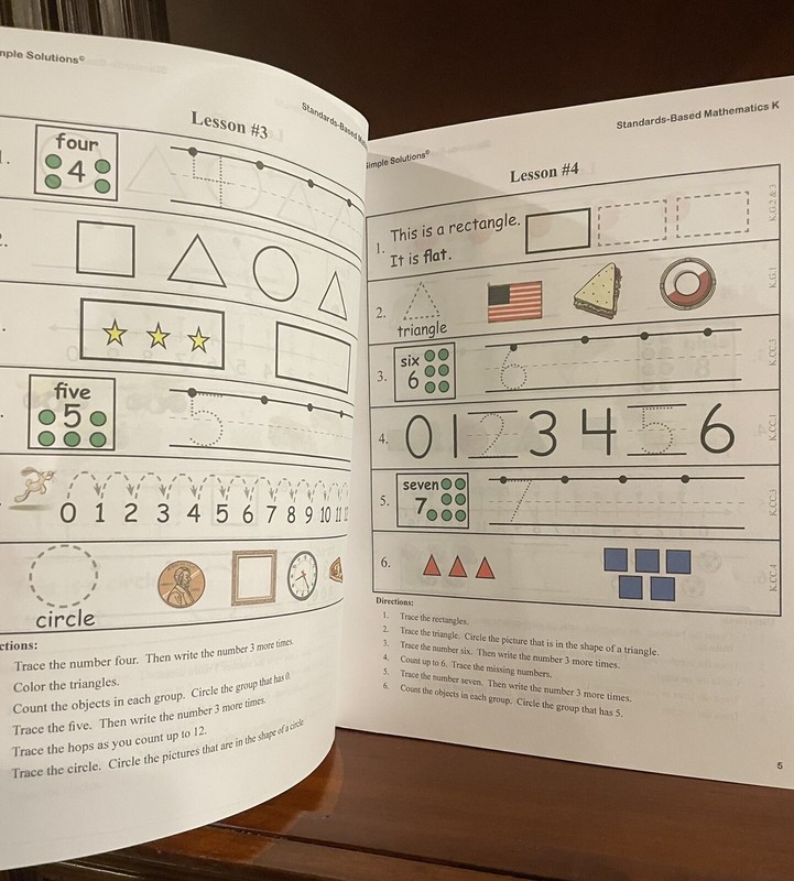 Simple Solutions Mathematics Grade K Workbook Kindergarten Math Homeschool NEW gallery