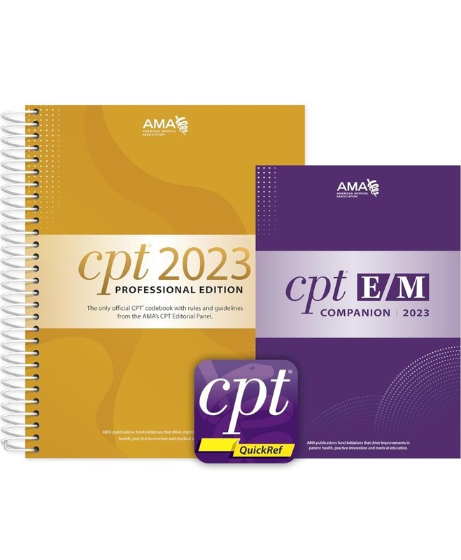 CPT Professional 2023 and e/M Companion 2023 Bundle by American Medical…