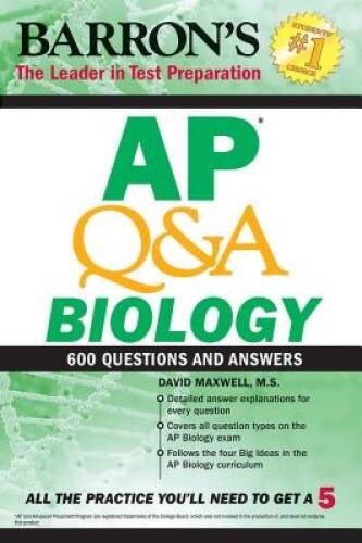 AP Q&A Biology: With 600 Questions and Answers – Paperback – VERY GOOD