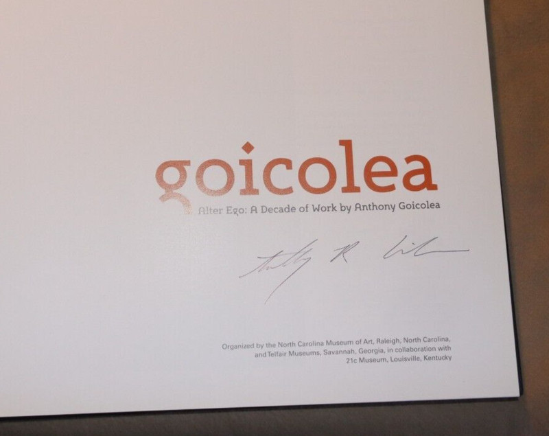 ANTHONY GOICOLEA Signed ALTER EGO: A DECADE OF WORK HC/DJ First Edition gallery