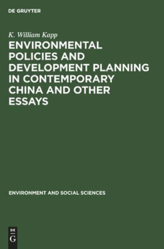 Environmental Policies and Development Planning in Contemporary China and Oth…