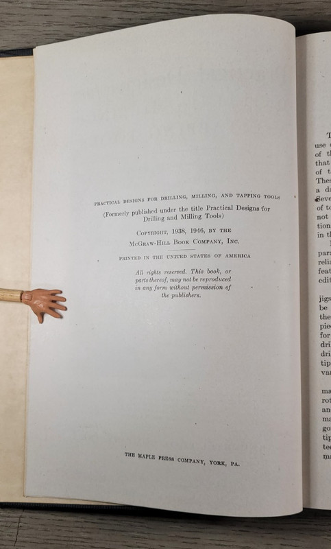 Practical Designs Drilling Milling Tapping Tools 1946 2nd Edition Hardcover gallery