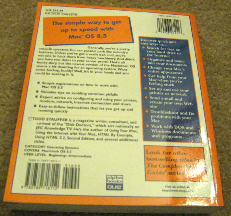 The Complete Idiot's Guide: Complete Idiot's Guide to Macintosh OS 8.5 by... gallery