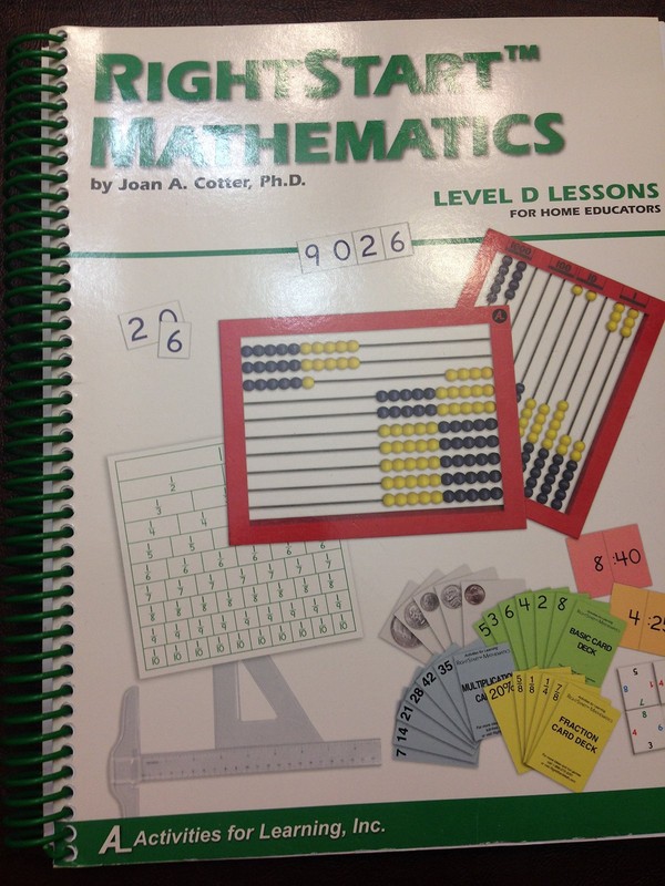 Rightstart Mathematics Level D Lessons for Home Educators by Joan A. Cotter