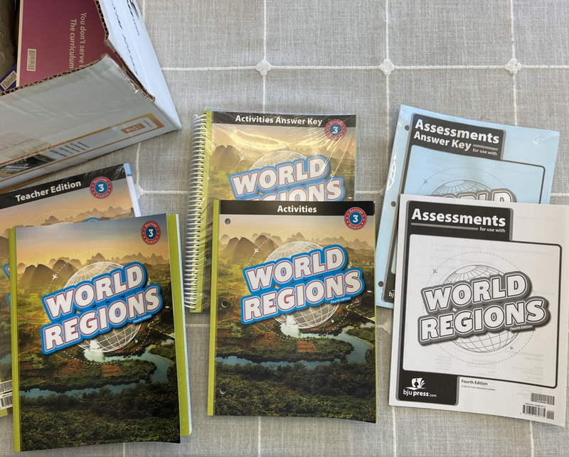 BJU 3rd grade HERITAGE STUDIES 3 Complete Subject Kit 4thedHISTORY World Regions