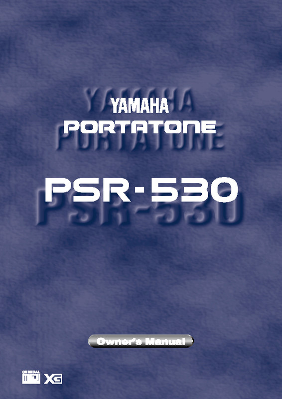 Yamaha PSR-530 Instruction Manual: 130 Pages & Protective Covers!