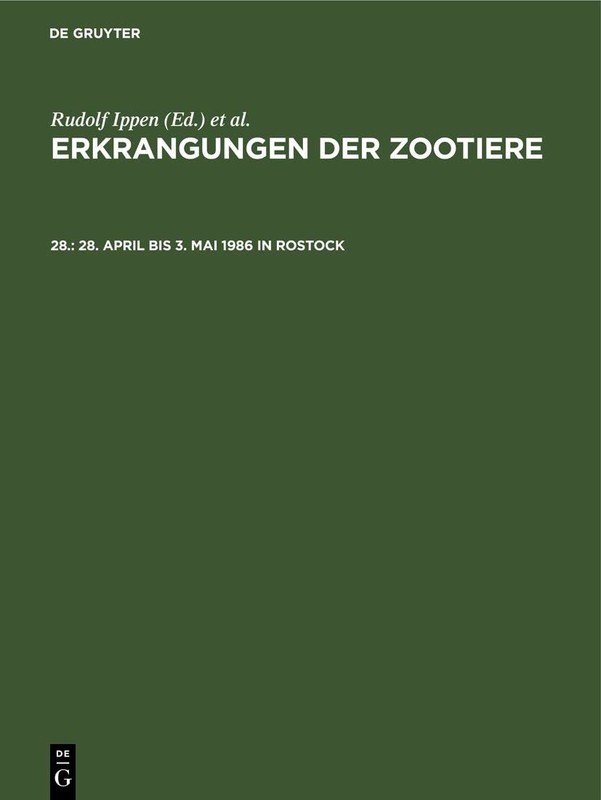 28. April Bis 3. Mai 1986 in Rostock (Hardback)