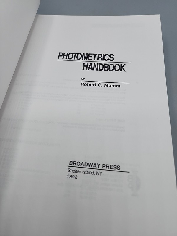 Photometrics Handbook by Robert C. Mumm Paperback Book gallery