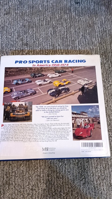 Pro Sports Car Racing in America 1958-1974 Friedman Hardcover (1999) [VG] gallery