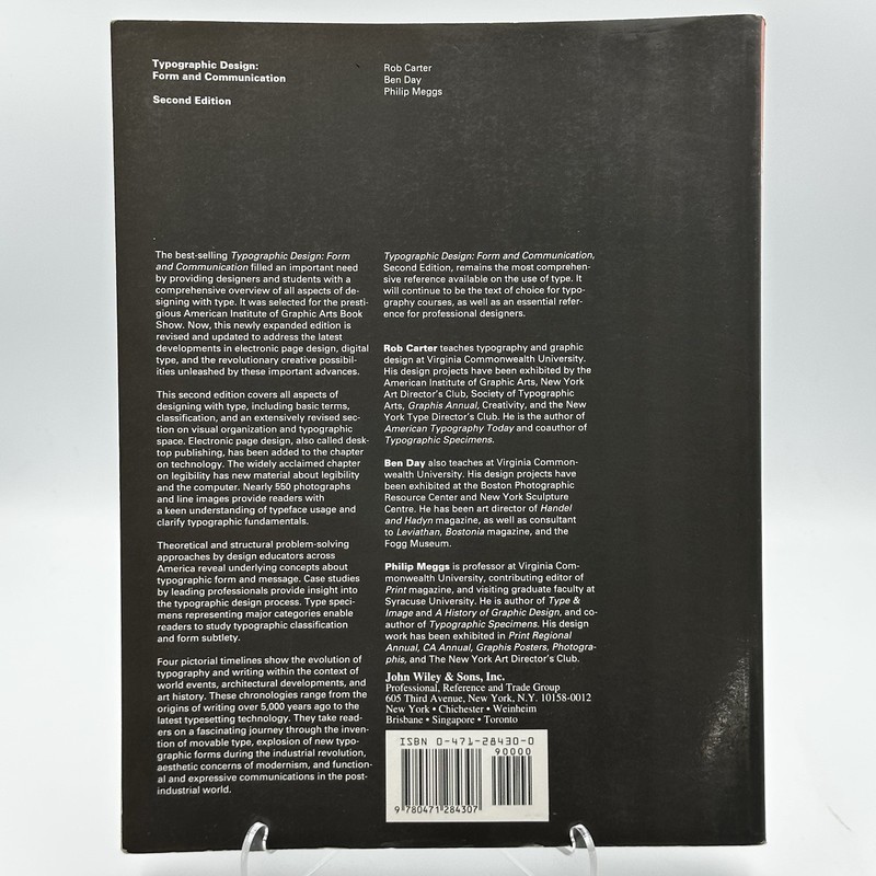 Typographic Design Form And Communication Second Edition Carter Meggs Day 1993 gallery