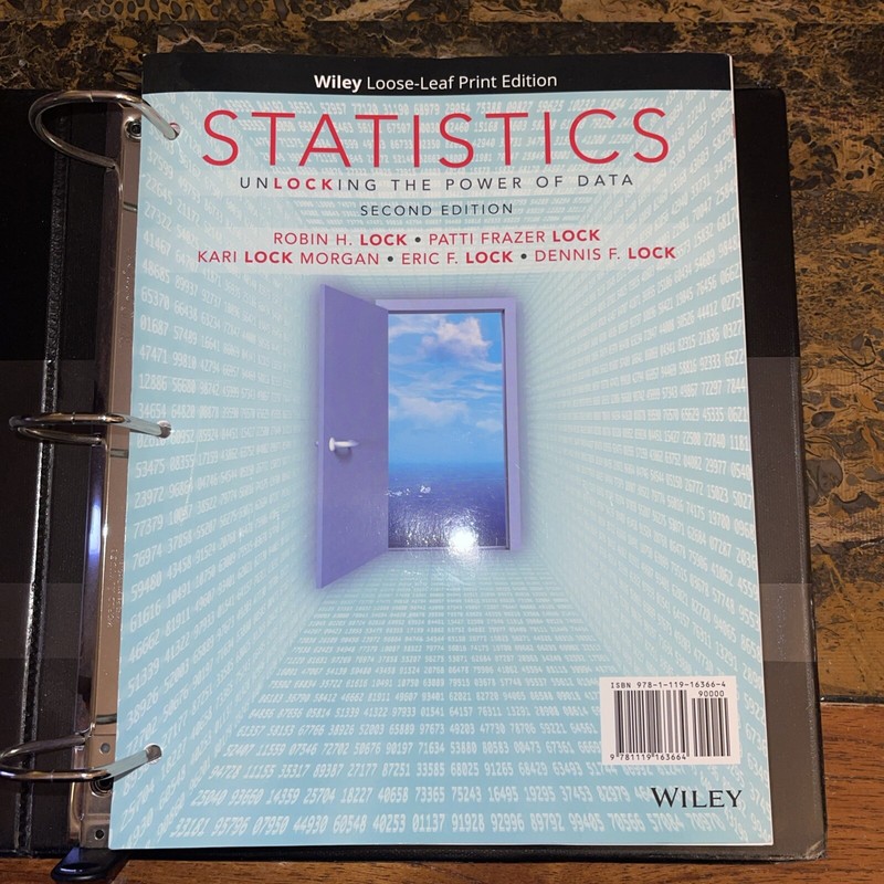 Statistics : Unlocking the Power of Data by Patti Frazer Lock, Dennis F….