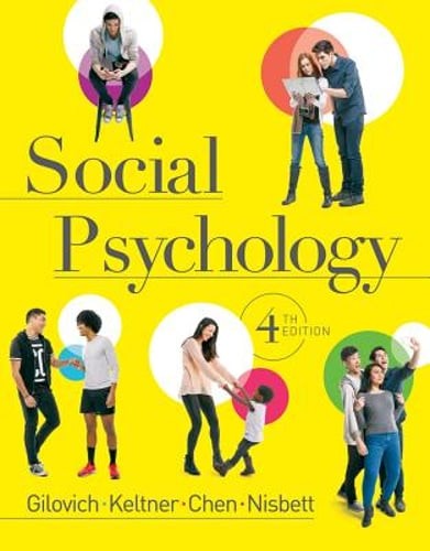Social Psychology by Tom Gilovich: Used
