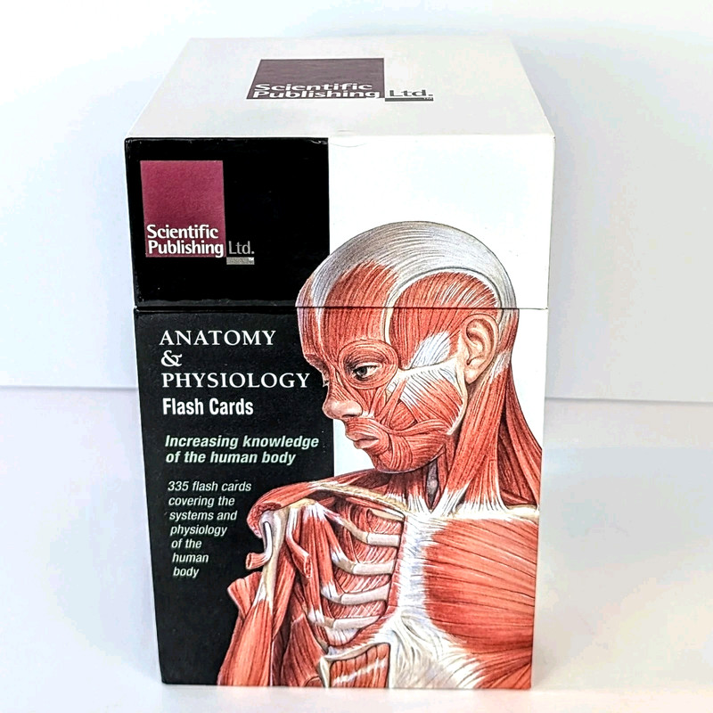 Anatomy & Physiology Flash Cards Scientific Publishing 335 Illustrated Card Set