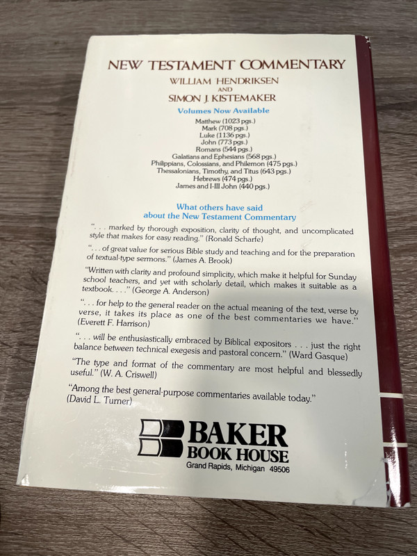 Romans William Hendriksen New Testament Commentary Series Hardcover gallery