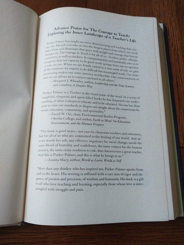 Courage to Teach : Exploring the Inner Landscape of a Teacher's Life by... gallery