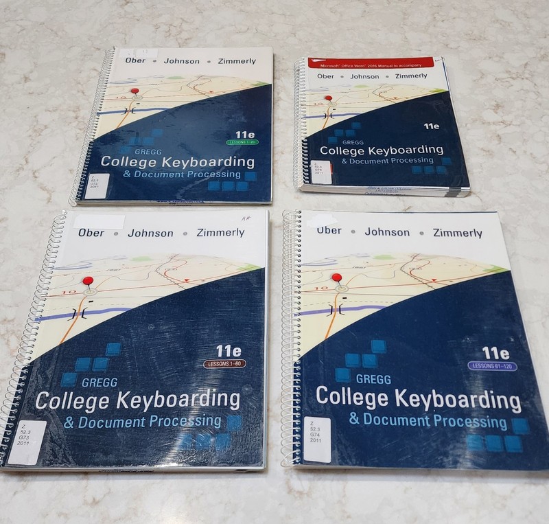 Gregg College keyboarding & document processing 11e lessons 1-60, 61-120 Manual