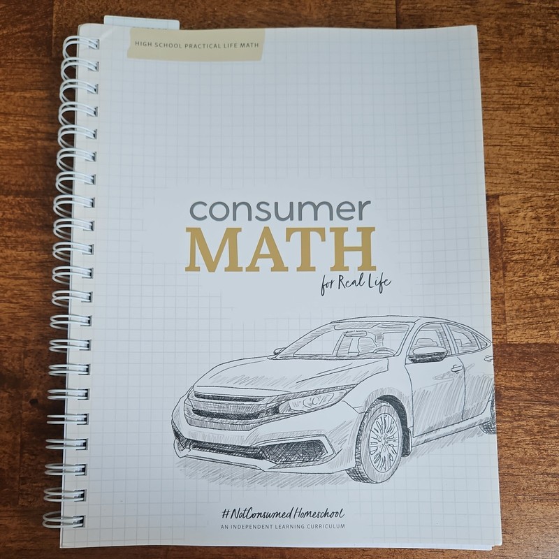 Consumer Math for Real Life Spiral Textbook High School Mathematics Illustrated