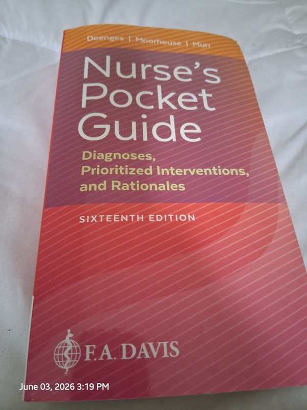 Nurse’s Pocket Guide : Diagnoses, Prioritized Interventions, and Rationales…