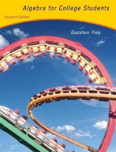 Algebra for College Students (with CD-ROM, BCA/iLrn™ Tutorial, and InfoTrac)…