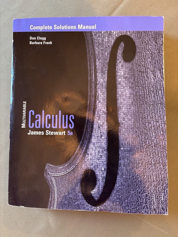 Stewart multivariable calculus 5th edition complete solutions manual
