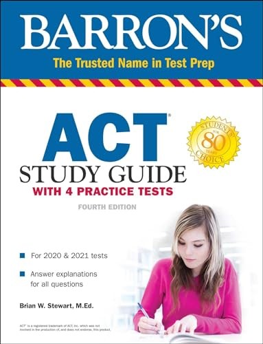 ACT Study Guide with 4 Practice Tes…, Stewart M.Ed.,
