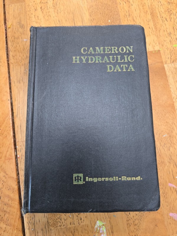 Cameron Hydraulic Data, 16th Edition, 1st Printing Ingersoll-Rand Book
