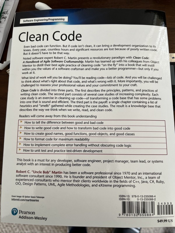 Robert C. Martin Ser.: Clean Code : A Handbook of Agile Software Craftsmanship gallery