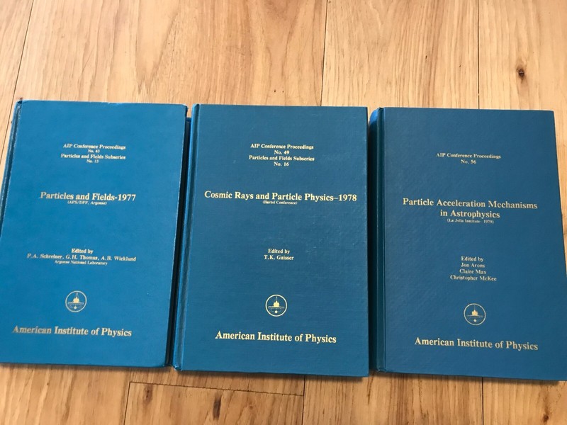 AIP conference proceedings Cosmic Rays and Particle Physics 1977, 1978, 1979